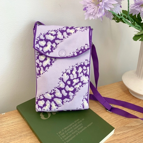 Mini Bolso De Punto Para Teléfono Móvil Para Mujer Bandolera Estampado De Cebra Leopardo Solapa Moda Bolso De Hombro