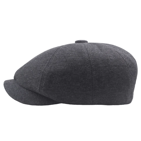 Coppola Classica in Stile Britannico per Uomo Donna Tinta Unita Caldo Cotone Cappello Ottagonale Autunno Inverno Retro Berretto Regolabile Cappello Piatto
