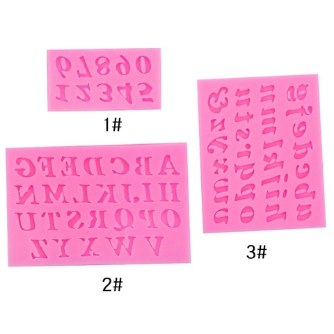 Letter Number Silicone Mold Fondant Chocolate Baking Cake Decorating Tool DIY Crafting