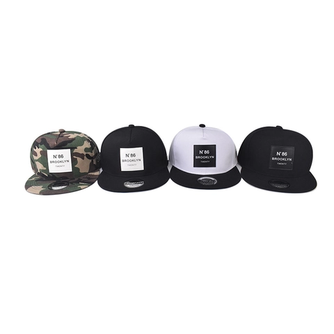 Baumwolle Polyester Baseballkappe Brooklyn Snapback Flacher Rand Stickerei Hip Hop Streetwear Sonnenschutz Verstellbare Sportmütze