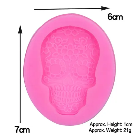 Molde De Silicona Halloween Forma De Calavera Y Cerebro Para Chocolate Pastelería Fondant Jabón Hornear Adorno Realista DIY