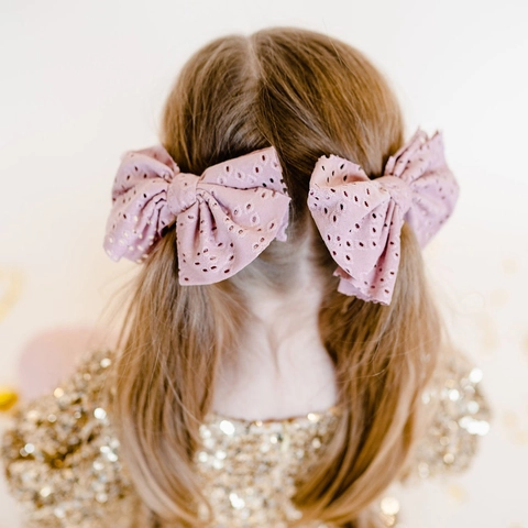 Meisjes Strik Haarelastiekjes Opengewerkte Oogjes Stof Elastische Haarbanden Zoete Prinses Haar Scrunchies Voor Kinderen