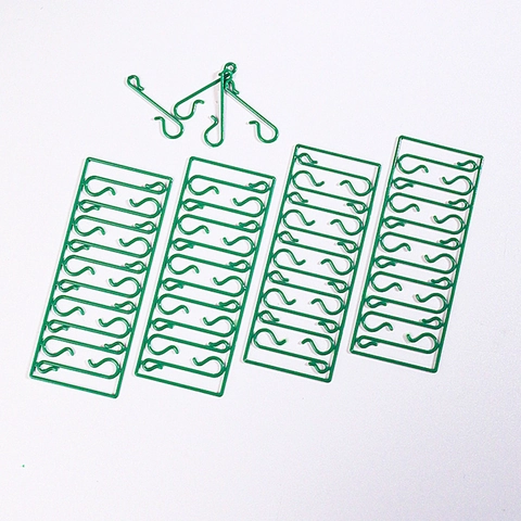 Ganci Per Addobbi Di Natale A Forma Di S Plastica Trasparente Verde Per Appendere Palle Decorazione Albero