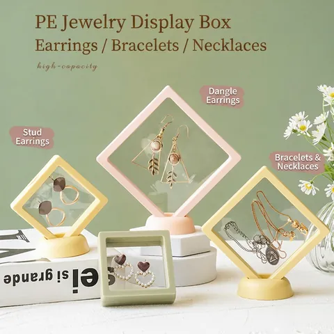 Jewelry Gift Box Packaging Case For Ring Necklace Earring Velvet Paper Box With Ribbon Bow Rose Flower Portable Bag