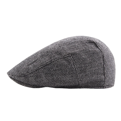 Berretto Piatto Uomo Donna Misto Lana Tweed Spina Di Pesce Newsboy Ivy Cappello Vintage Britannico Quadri Velluto A Coste