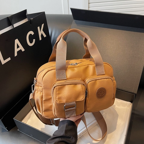 Borsa A Spalla Da Donna Nylon Grande Capacità Tasche Multiple Borsa A Mano Casual Tracolla