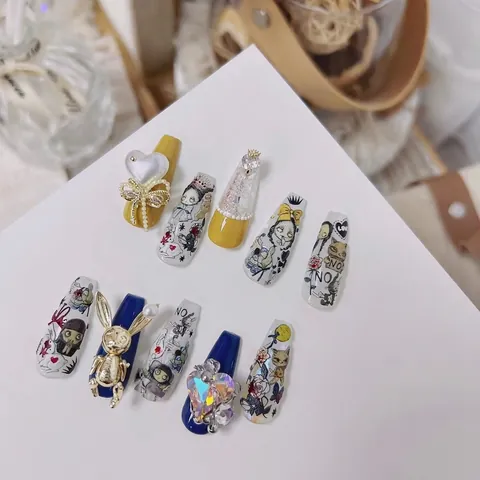 Pegatinas Uñas 5D Relieve Gótico Halloween Calabaza Cráneo 3D Calcomanías Auto Adhesivas Decoraciones Dibujos Animados Retro