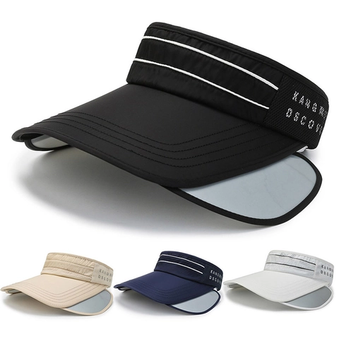 Sonnenblende Hut Damen Sommer UV Schutz Einziehbare Krempe Verstellbar Atmungsaktiv Polyester Sport Outdoor Mode