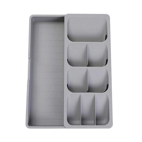 Organizzatore Per Cassetti Portaposate Estensibile Scatola Di Immagazzaggio In Plastica Per Utensili Da Cucina Vassoio Diviso