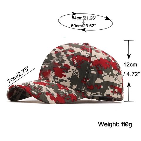 Gorra De Béisbol Camuflaje Digital Algodón Ajustable Deportes Al Aire Libre Estilo Militar Jungla Para Hombres Mujeres
