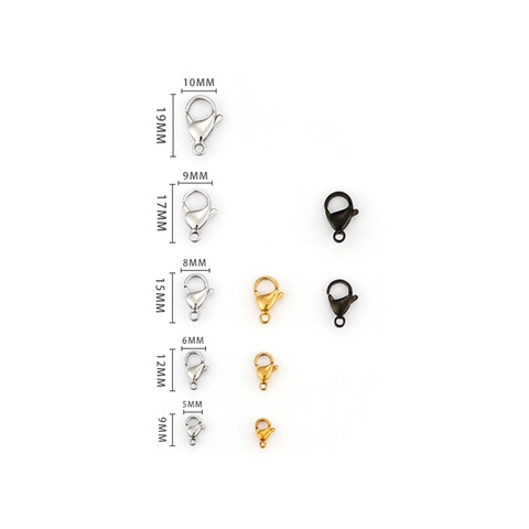 Roestvrijstalen Kreeftensluitingen Sieraden Maken DIY Ketting Armband Accessoires Kleurrijk