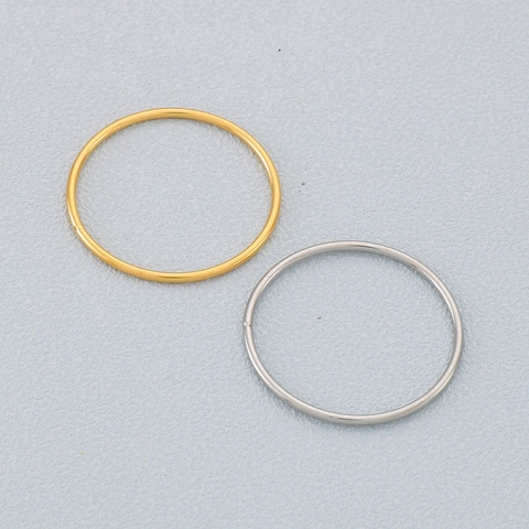 Colgantes De Anillo Abierto Redondo De Acero Inoxidable Minimalistas Para Accesorios De Joyería DIY
