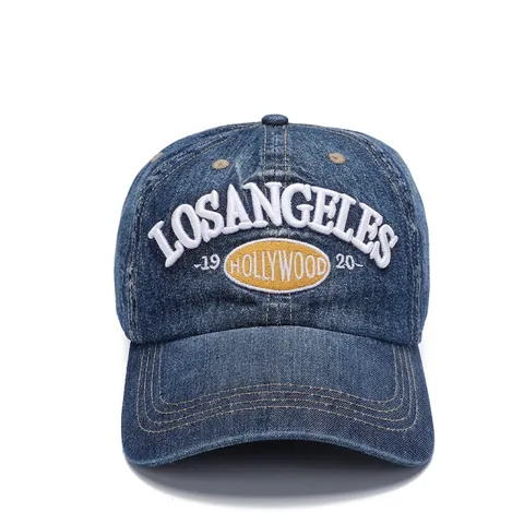 Vintage Gewaschene Baumwolle Baseballkappe Distressed Dad Hat Verstellbar Einfarbig Soft Top Sonnenhut für Herren Damen