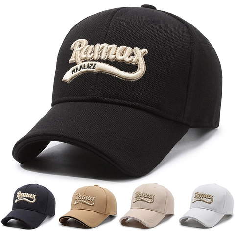 Retro 3D Letter Embroidery Baseball Cap Adjustable Cotton Blend Curved Brim Outdoor Sun Protection Casual Hat Unisex
