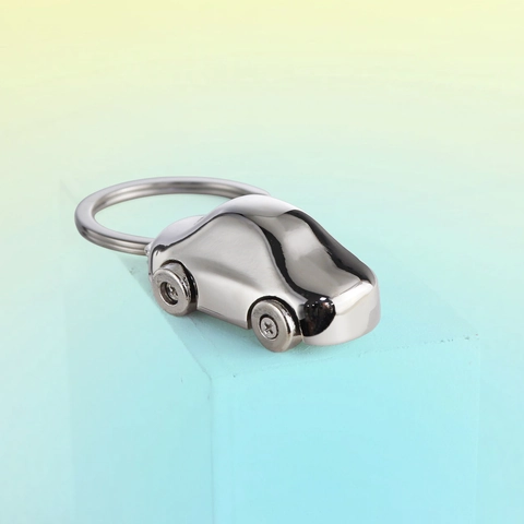 Car Model Keychain Zinc Alloy Metal Polished Vehicle Pendant For Men Boys Racing Bus Truck Jeep Style Accessory