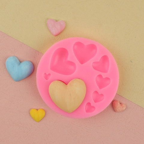 Silikonform Herzform Mehrere Größen Rund Für DIY Backen Fondant Schokolade Tortendekoration
