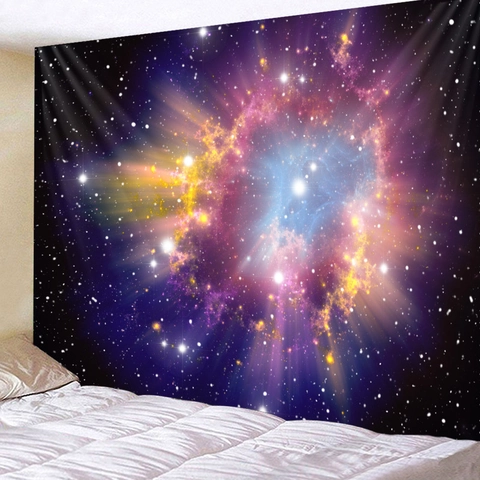 Arazzo Galassia Nebulosa Da Parete Tessuto Poliestere Estetico Cielo Stellato Universo Per Arredamento Camera Letto