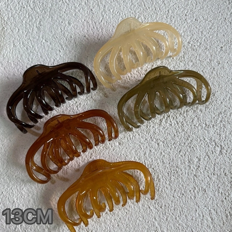 Large Hair Claw Clip Jelly Resin Octopus Claw Strong Hold Elegant Korean Style Hair Accessories For Women