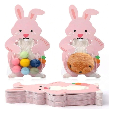 Tarjetas De Papel Animales Dibujos Animados Y Bolsas Transparentes Para Empaque Caramelos Galletas Regalo Fiesta Cumpleaños DIY