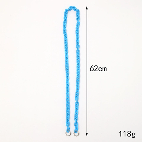 Acrylic Chain Strap Colorful Crossbody Lanyard For Phone Case Bag Shoulder Decoration With Metal Rings Anti-Loss Woman
