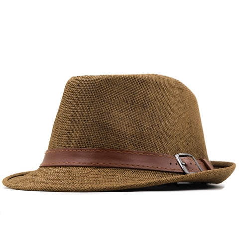 Cappello Fedora Paglia Di Carta Traspirante Protezione Solare Stile Britannico Retrò Trilby Jazz Casuale Unisex Spiaggia