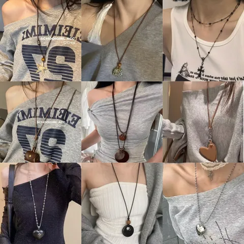Vintage Boho Anhänger Halskette Damen Harz Seestern Holzperlen Lederband Ethnisch Strand Urlaub Schmuck