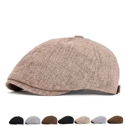 Flatcap Ivy Newsboy Mütze Retro Britischer Stil Baumwollmischung Verstellbar Schirmmütze Herren Damen