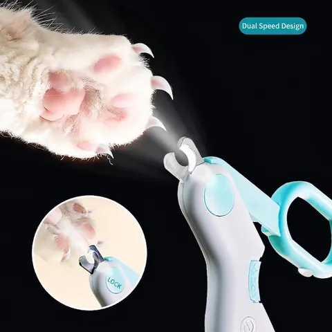 Tagliaunghie Professionale Per Animali Con Luce LED Rifinitore In Acciaio Inossidabile Per Gatti Cani Strumento Di Cura