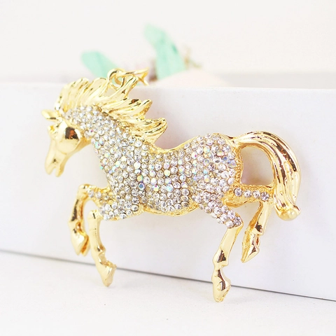 Rhinestone Horse Keychain Zinc Alloy Inlaid Crystal Animal Pendant Keyring Fashion Zodiac Horse Car Keychain For Women Men Gift