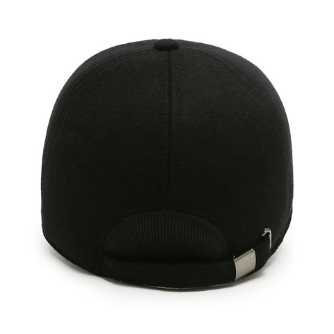 Cappellino Da Baseball In Lana Da Uomo Inverno Caldo Antivento Semplice Regolabile Cappello Sportivo Con Etichetta In Metallo