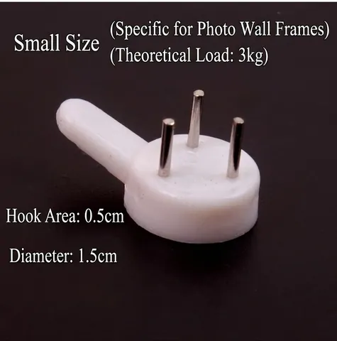 Traceless Wall Hooks Invisible Picture Hanging Nails Reinforced Plastic Steel For Photos Frames Hard Walls Home Decor