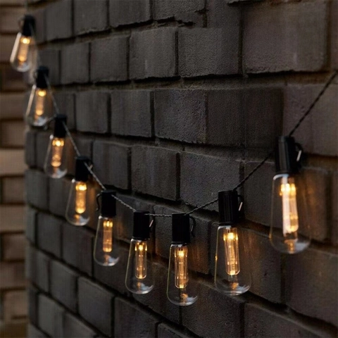 Retro Edison Bulb LED String Lights Waterproof Warm White Outdoor Garden Patio Camping Decor Vintage Industrial Style