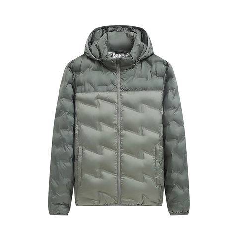 Herren Kapuzenjacke Mit Graphen Wattierung Thermische Winteroberbekleidung Winddicht Wasserdicht Color Block Steppmantel