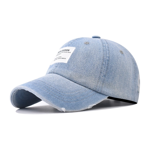 Gorra De Béisbol De Mezclilla Lavada Distressed Retro Bordado Parche Ajustable Sombrero De Sol Para Hombre Mujer