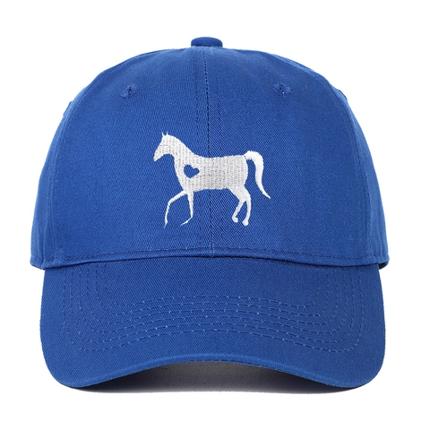 Cappello Da Baseball Puro Cotone Ricamo Cavallo Cuore Regolabile All Aperto Protezione Solare Berretto Uomo E Donna