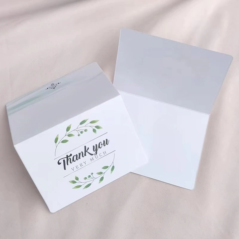 Mini Biglietti di Ringraziamento Floreali Biglietti d'Auguri Piegati Lavanda Rosa Verde Biglietti Regalo Messaggio per Compleanno Matrimonio
