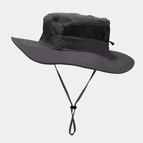 Cappello Da Pescatore Protezione Solare Tesa Larga Mesh Traspirante Asciugatura Rapida Resistente UV Regolabile Trekking Pesca