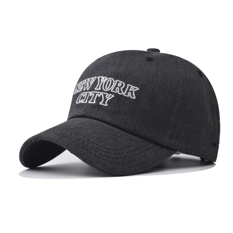 Cappello Da Baseball Retrò In Cotone Lavato Con Ricamo New York City Cappello Da Sole Regolabile Unisex Streetwear