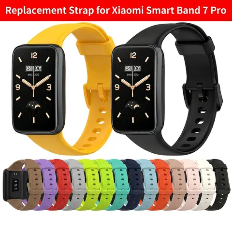 Replacement Smartwatch Strap Soft Silicone Sport Wristband For Fitness Tracker Breathable Waterproof Adjustable