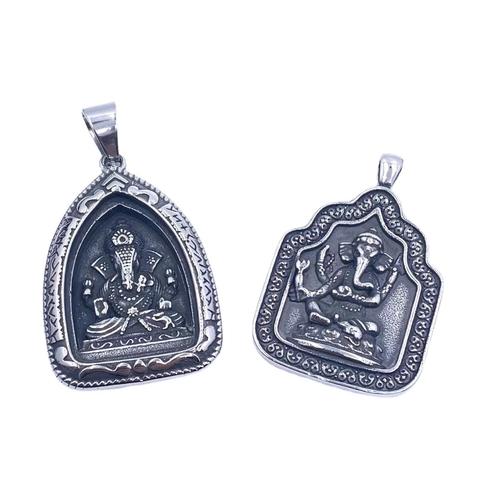 Collana Con Pendente Dio Elefante Ganesha In Acciaio Inossidabile Gioielli Indù Religiosi Vintage Per Uomini Donne