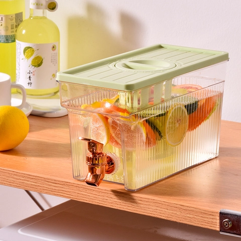 Kaltwasserkocher Kunststoff Getränkespender Mit Wasserhahn Filter Für Kühlschrank Saftfass Transparent Moderner Stil