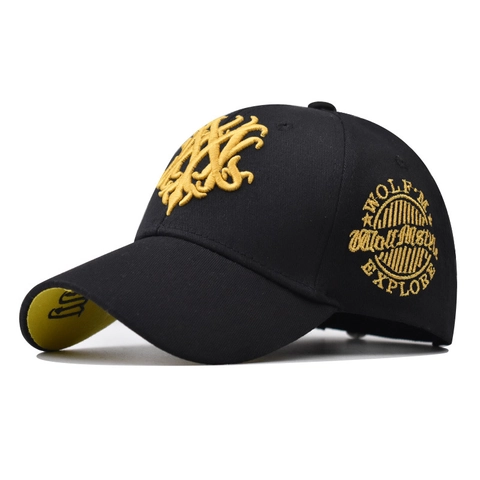 Gorra De Béisbol 100% Algodón Bordado 3D Hebilla De Metal Ajustable Transpirable Deportes Al Aire Libre Sombrero Sol