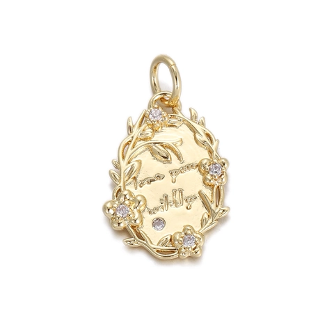 Breloques Pendentifs DIY Délicats Cuivre Plaqué Or Zircone Cubique Fabrication De Bijoux Collier Bracelet Lapin Étoile Formes
