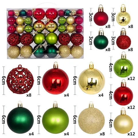 Ornamenti Per Palline Di Natale In Plastica Lucida Opaca Glitterata Finitura Traforata Per Decorazione Albero Festa