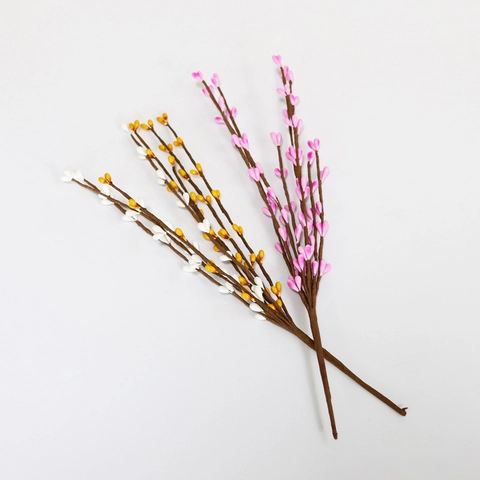 Artificial Easter Egg Pip Berry Stems Colorful Floral Spray Spring Festival Party Home Table Desktop Decoration