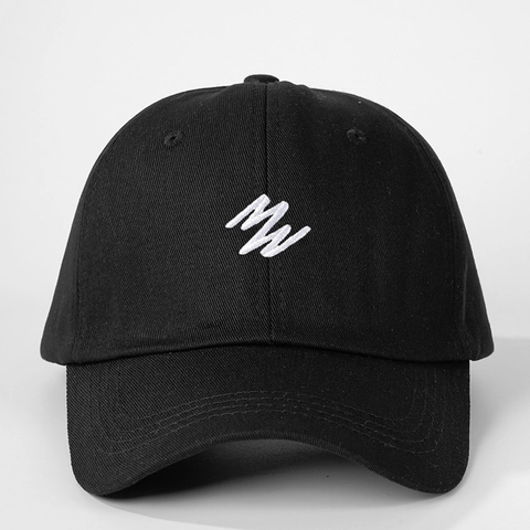 Bestickte Buchstaben Baseballkappe Verstellbare Polyester Sonnenschutz Outdoor Freizeit Sonnenhut Damen Herren