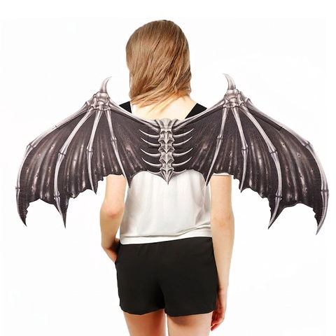 Ali Di Ossa Di Demone Halloween Pieghevoli Tessuto Non Tessuto Accessori Per Costumi Per Carnevale Cosplay Festa Travestimento