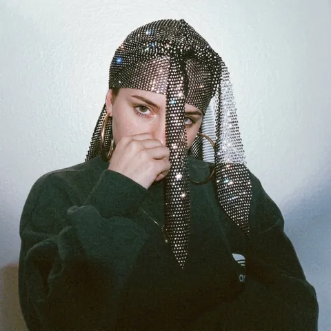 Luxus Legierung Kristall Strass Bandana Mütze Elastischer Durag Mit Langem Schwanz Funkelndes Netz Hip Hop Kopfwickel Für Party