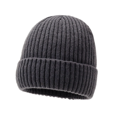 Winter Knitted Beanie Hat Cuffed Solid Color Warm Soft Ribbed Knit Skull Cap For Men Women Outdoor Casual Fashion
