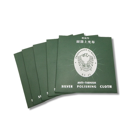 Silver Polishing Cloth Professional Jewelry Cleaning Kit Anti-Tarnish Cotton Double Sided For Rings Necklaces Maintenance